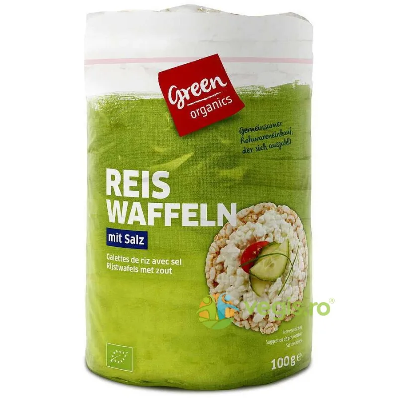 Rondele de Orez cu Sare Ecologice/Bio 100g Green Organics — preț și oferte