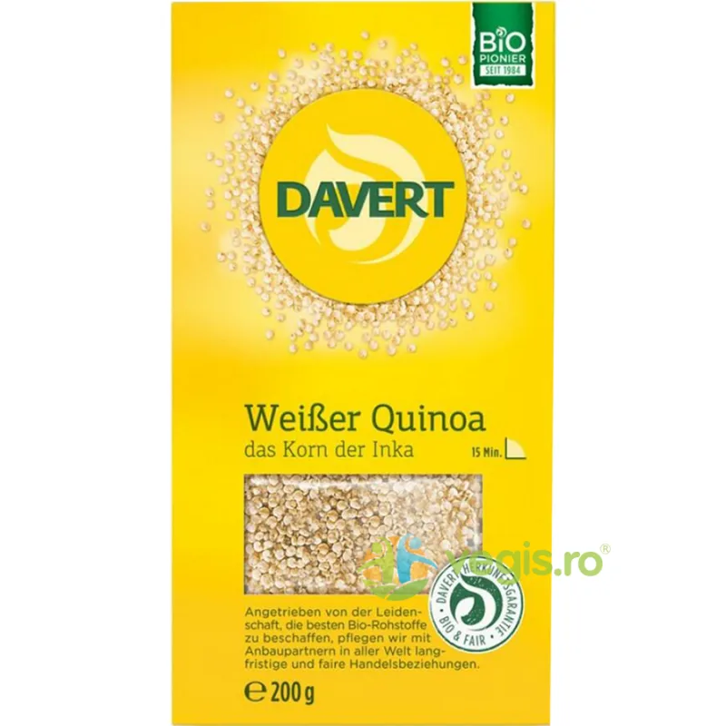 Quinoa Alba Ecologica/Bio 200g DAVERT — preț și oferte