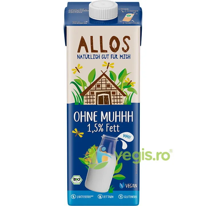 Bautura Vegetala de Cocos si Soia (Inlocuitor de Lapte) Ecologic/Bio 1L ALLOS — preț și oferte
