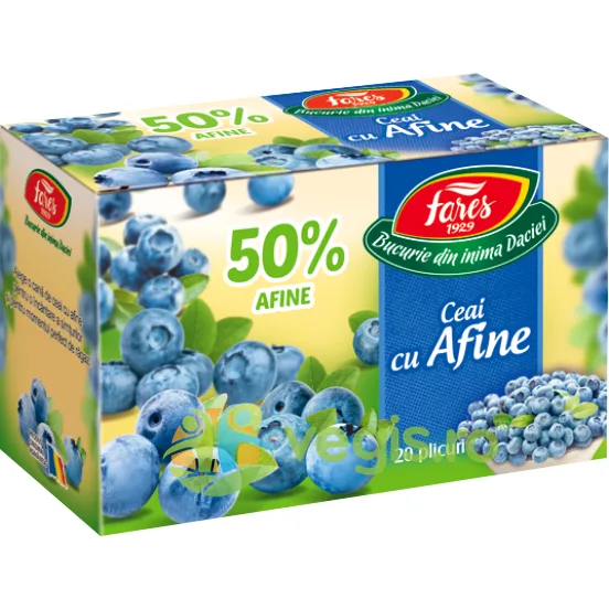 Ceai cu Afine 50% 20dz FARES — preț și oferte