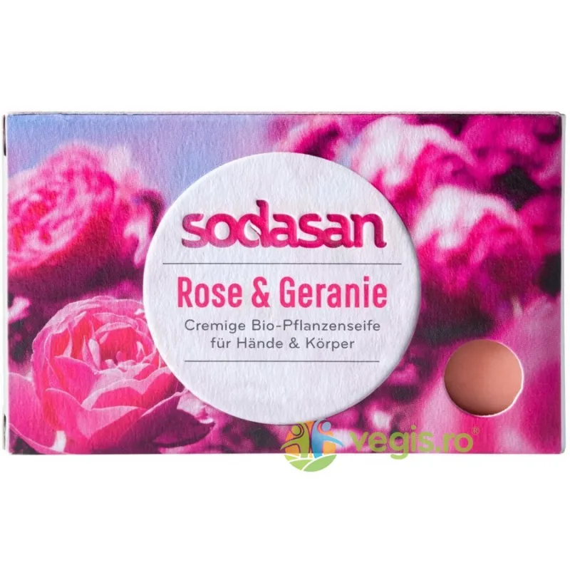Sapun cu Trandafir Salbatic 100g Sodasan — preț și oferte