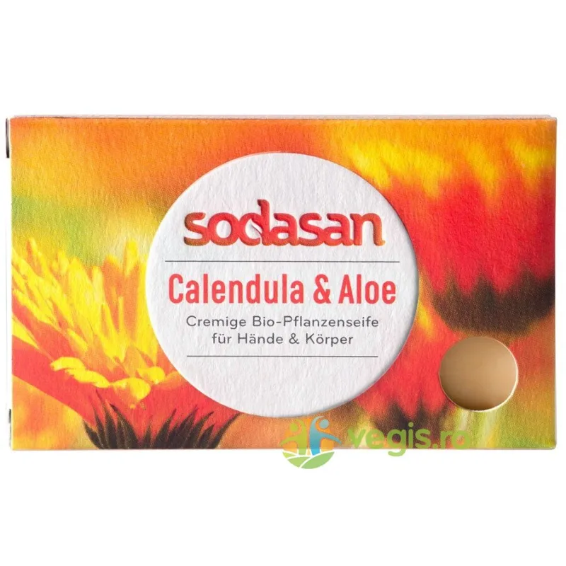 Sapun cu Calendula si Aloe 100g Sodasan — preț și oferte