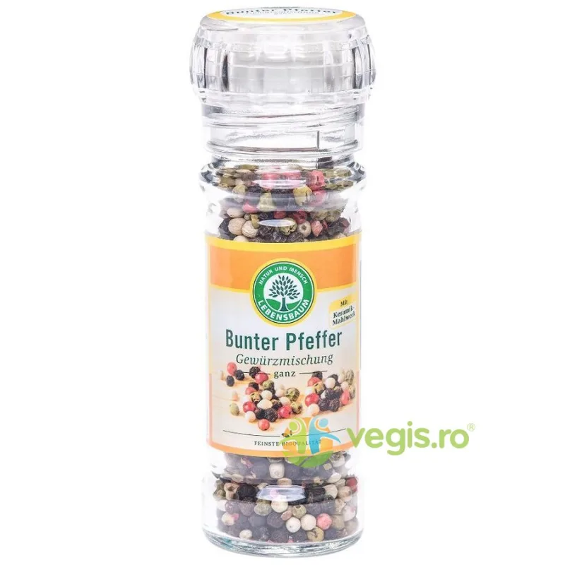 Amestec de Piper Boabe in Rasnita Ecologic/Bio 45g LEBENSBAUM — preț și oferte