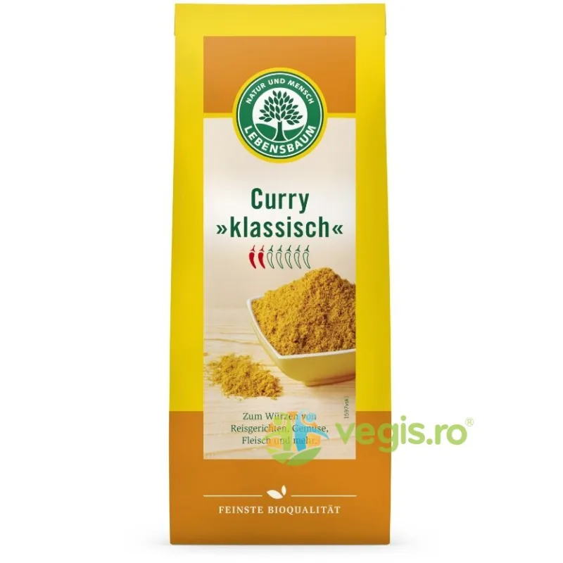 Pudra de Curry Clasic Ecologica/Bio 50g LEBENSBAUM — preț și oferte
