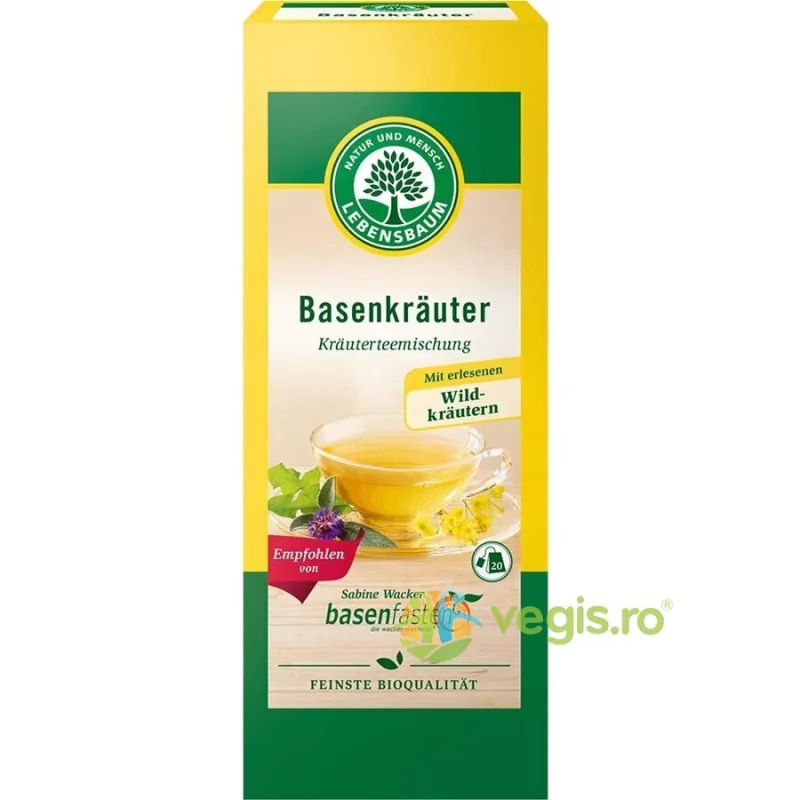 Ceai cu Plante Aromatice de Baza Ecologic/Bio 20dz LEBENSBAUM — preț și oferte