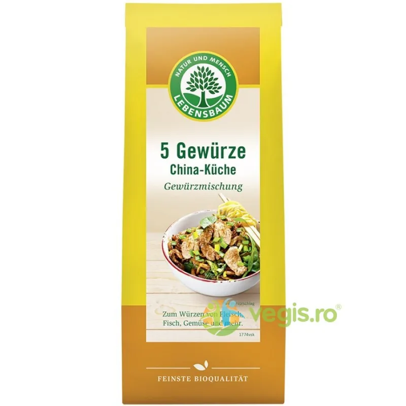 Amestec de 5 Condimente Asiatice Ecologic/Bio 40g LEBENSBAUM — preț și oferte