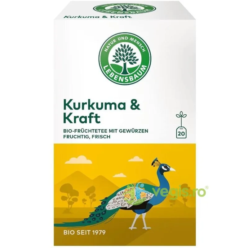 Ceai cu Curcuma Ecologic/Bio 20dz LEBENSBAUM — preț și oferte