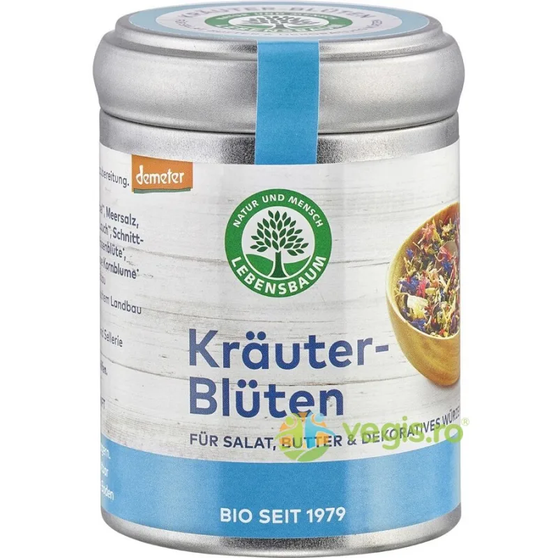 Sare cu Flori din Plante pentru Salate Demeter Ecologici/Bio 25g LEBENSBAUM — preț și oferte