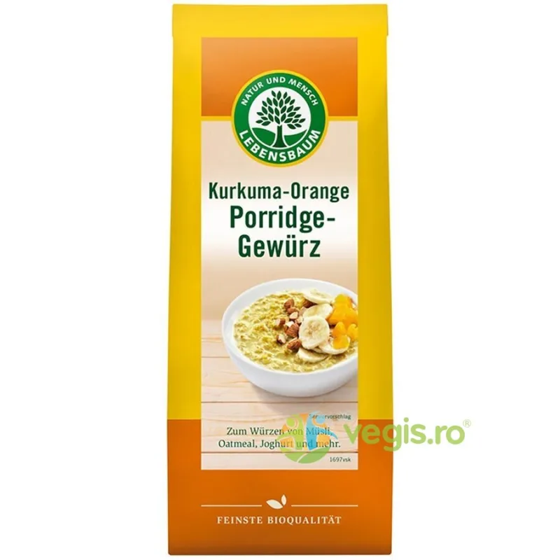 Mix de Condimente pentru Terci cu Curcuma si Portocala Ecologic/Bio 50g LEBENSBAUM — preț și oferte