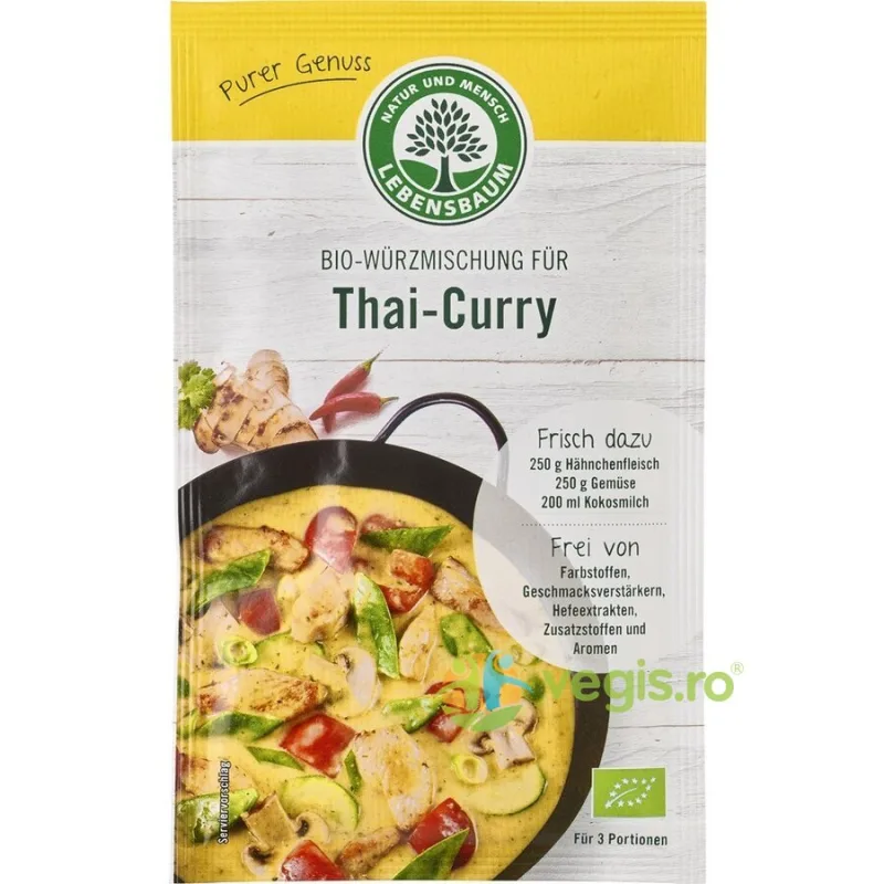 Condiment pentru Thai-Curry Ecologic/Bio 23g LEBENSBAUM — preț și oferte