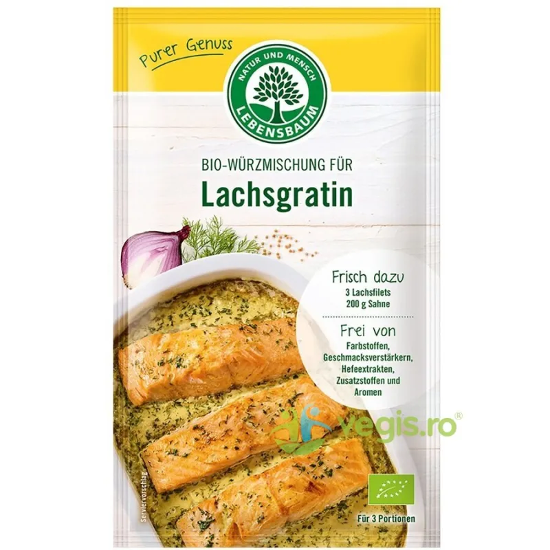 Condiment pentru Somon Gratinat Ecologic/Bio 20g LEBENSBAUM — preț și oferte