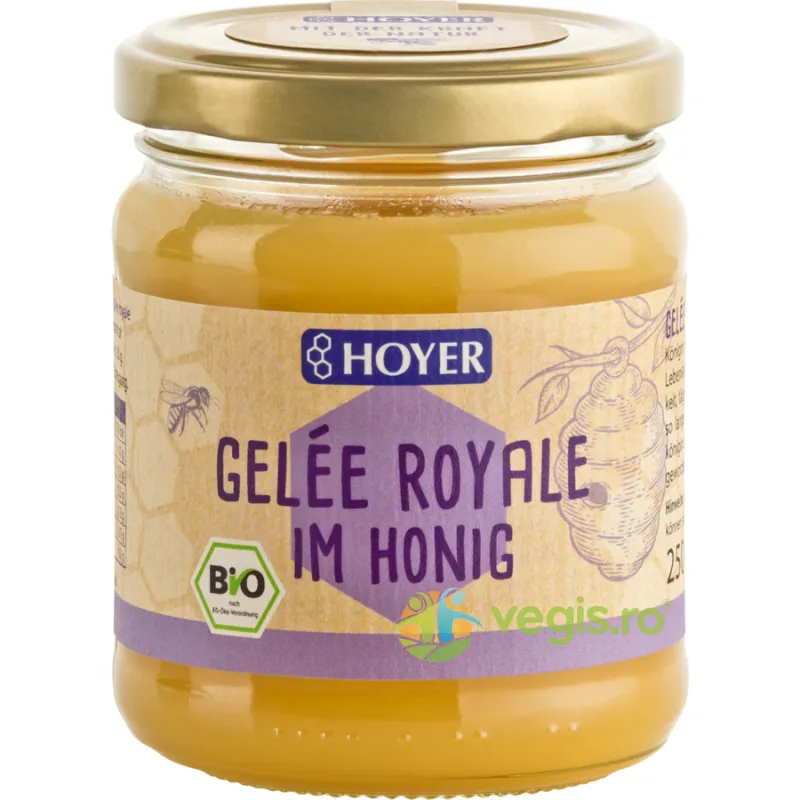 Miere cu Laptisor de Matca Ecologica/Bio 250g HOYER — preț și oferte