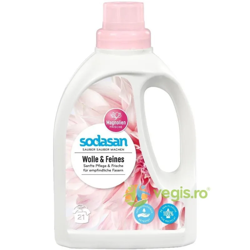 Detergent Lichid pentru Lana si Rufe Delicate 750ml Sodasan — preț și oferte
