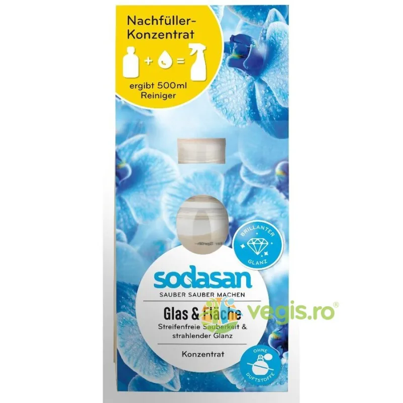 Solutie Concentrata pentru Curatarea Geamurilor 100ml Sodasan — preț și oferte