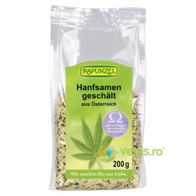 Seminte de Canepa Decojite Ecologice/Bio 200g Rapunzel — preț și oferte