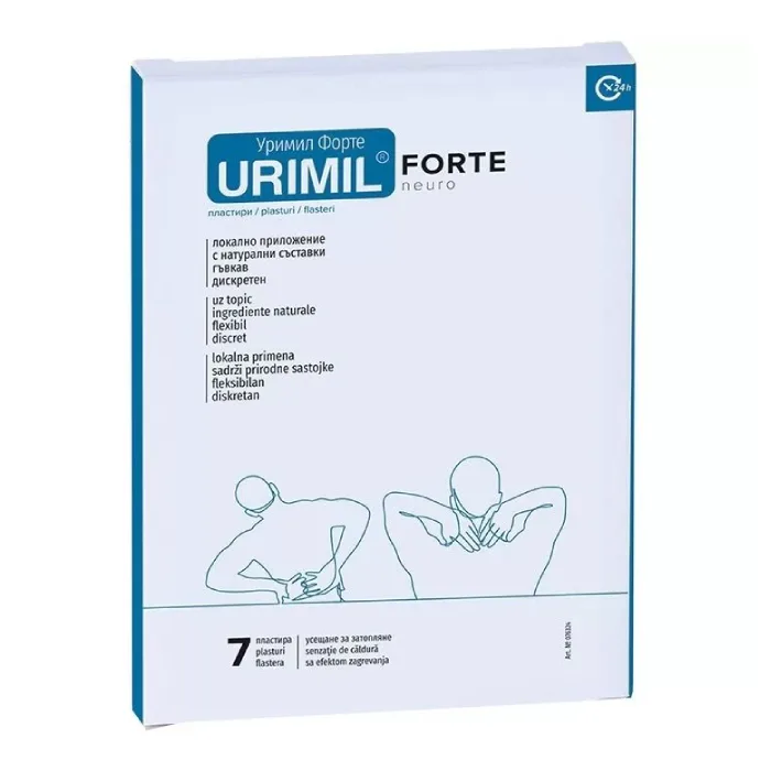 Urimil Forte neuro plasturi, 7 bucati, Naturpharma — preț și oferte