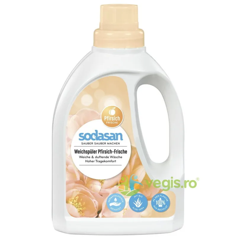 Balsam pentru Rufe cu Piersica si Aloe 750ml Sodasan — preț și oferte