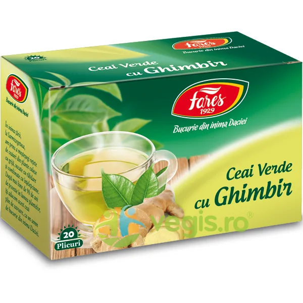 Ceai Verde cu Ghimbir 20dz FARES — preț și oferte