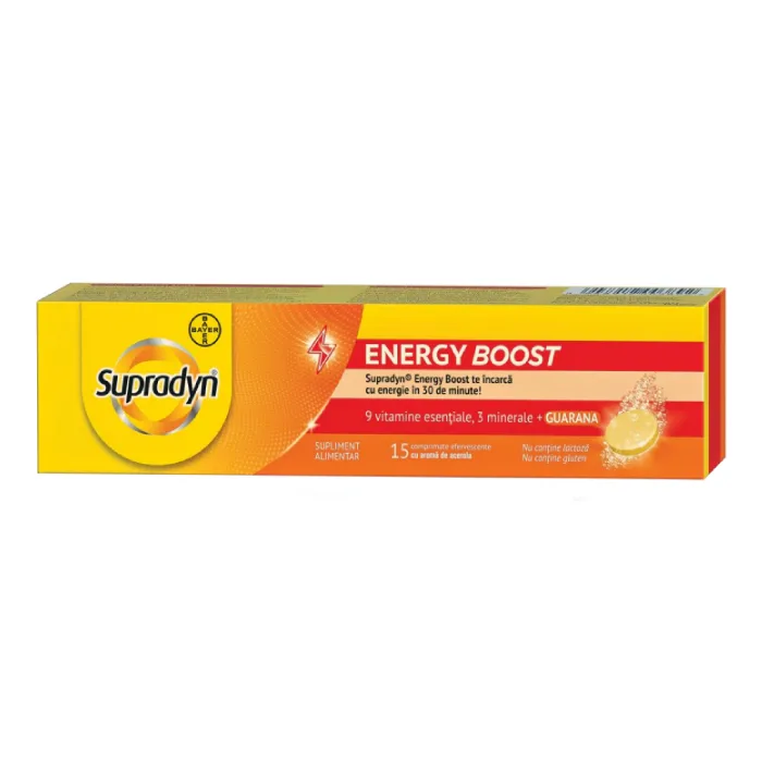 Supradyn Energy Boost, 15 tablete efervescente, Bayer — preț și oferte