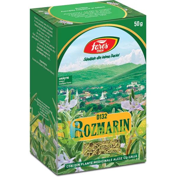 Ceai Rozmarin Frunze (D132) 50g FARES — preț și oferte
