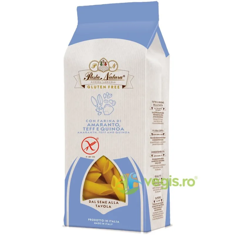 Penne din Amarant, Teff si Quinoa fara Gluten Ecologice/Bio 250g PASTA NATURA — preț și oferte
