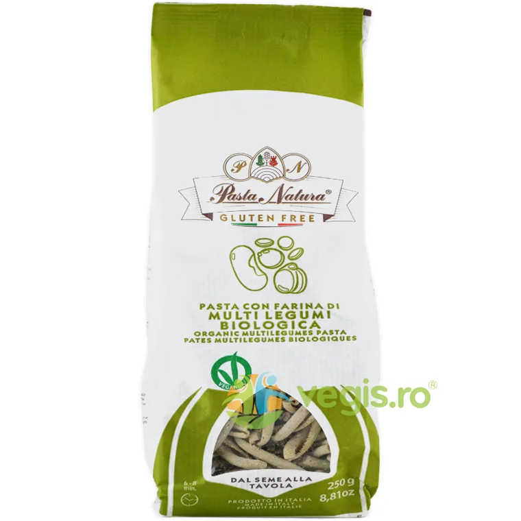 Paste Casarecce cu Legume fara Gluten Ecologice/Bio 250g PASTA NATURA — preț și oferte
