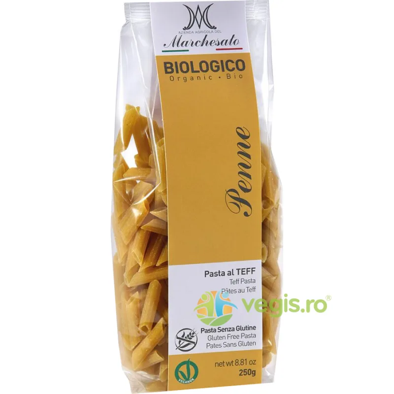 Penne din Teff, Porumb si Orez fara Gluten Ecologice/Bio 250g MARCHESATO — preț și oferte