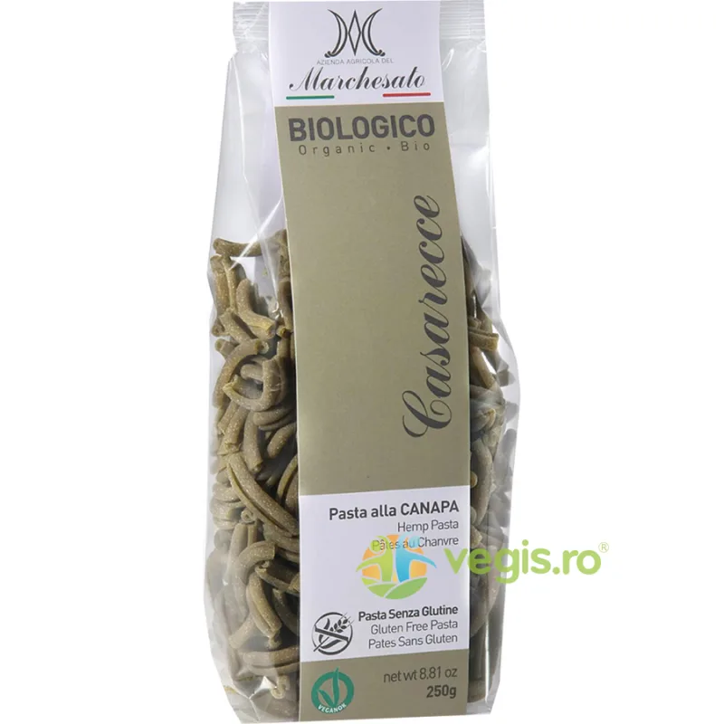 Paste Casarecce cu Canepa fara Gluten Ecologice/Bio 250g MARCHESATO — preț și oferte