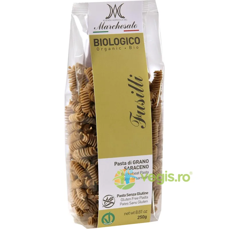 Fusilli din Hrisca fara Gluten Ecologice/Bio 250g MARCHESATO — preț și oferte