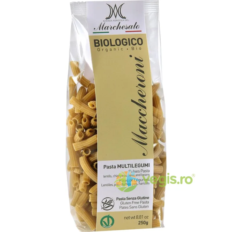 Paste Maccheroni cu Legume fara Gluten Ecologice/Bio 250g MARCHESATO — preț și oferte