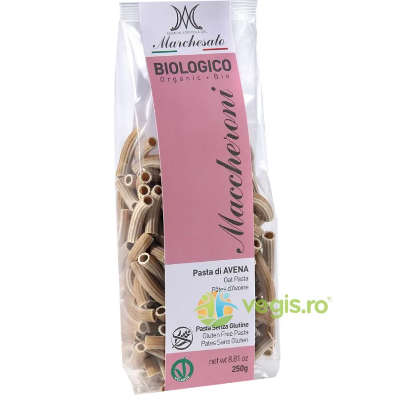Paste Maccheroni din Ovaz fara Gluten Ecologice/Bio 250g MARCHESATO — preț și oferte