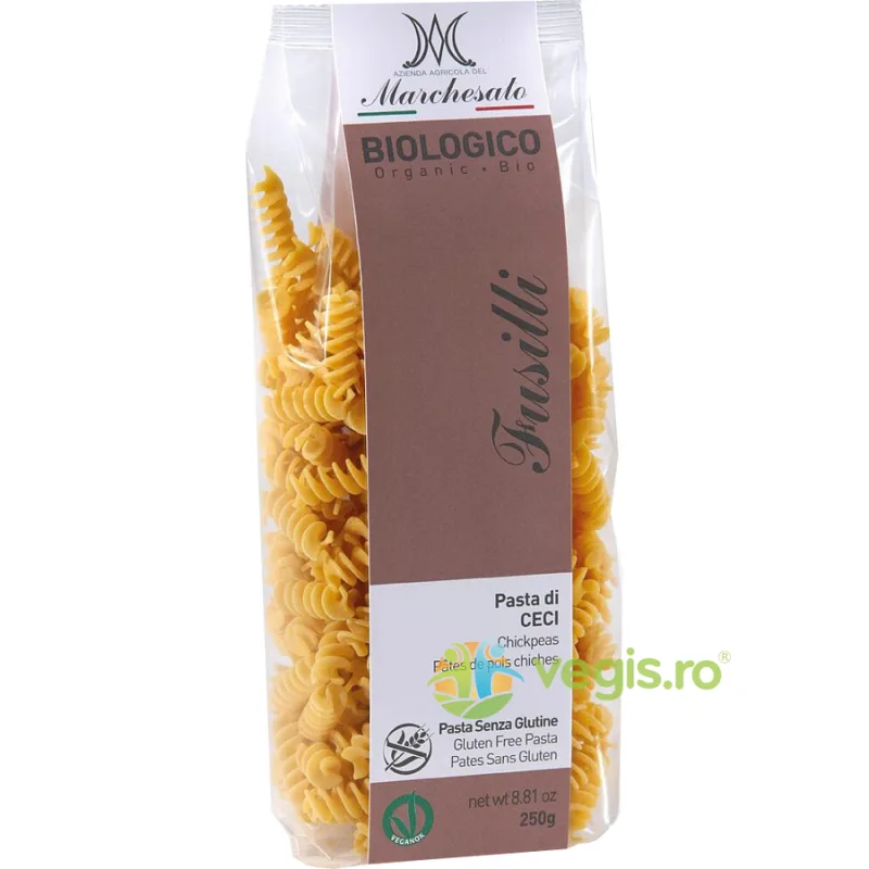 Fusilli cu Naut fara Gluten Ecologice/Bio 250g MARCHESATO — preț și oferte