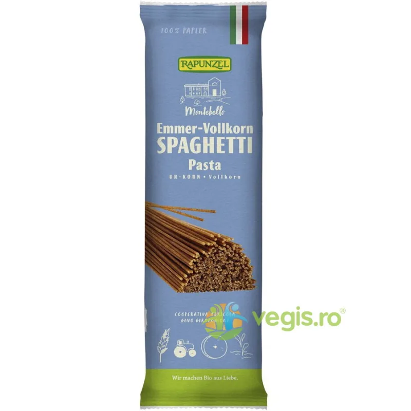 Spaghete Integrale Emmer Ecologice/Bio 500g Rapunzel — preț și oferte