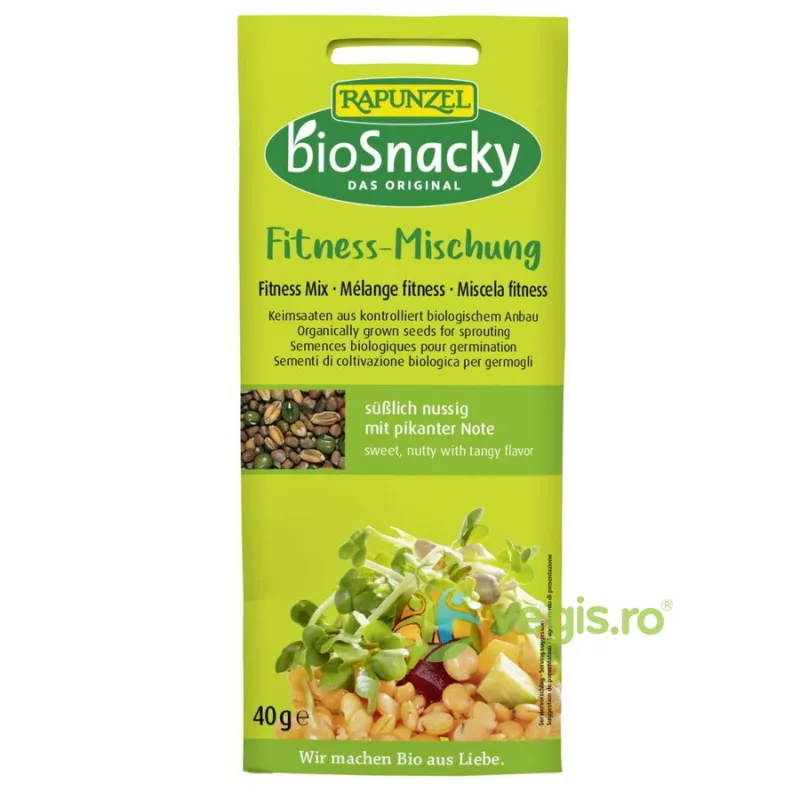 Amestec de Seminte Fitness pentru Germinat Ecologic/Bio 40g BIOSNACKY RAPUNZEL — preț și oferte