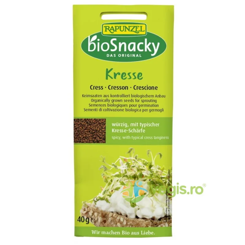 Seminte de Creson pentru Germinat Ecologice/Bio 40g BIOSNACKY RAPUNZEL — preț și oferte