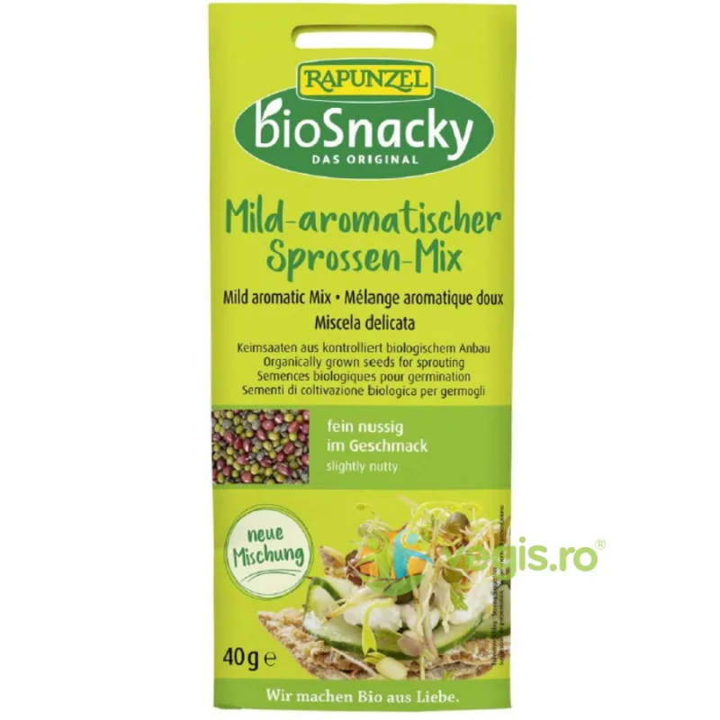 Amestec de Seminte Aromate pentru Germinat Ecologic/Bio 40g BIOSNACKY RAPUNZEL — preț și oferte