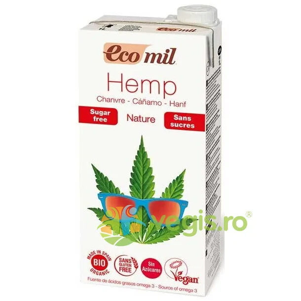 Bautura Vegetala din Canepa Natur fara Gluten Ecologic/Bio 1L EcoMil — preț și oferte
