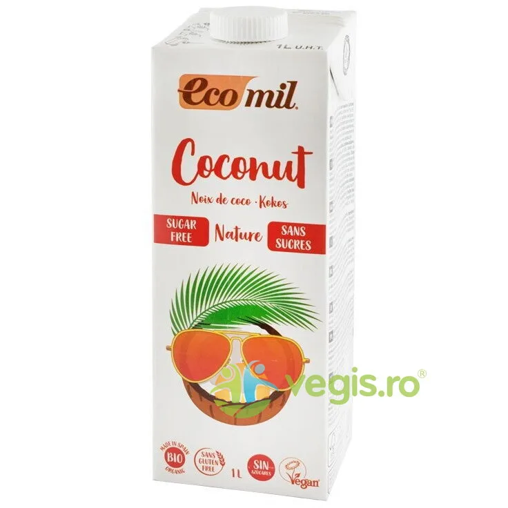 Lapte Vegetal (Bautura) de Cocos fara Zahar Ecologic/Bio 1L EcoMil — preț și oferte
