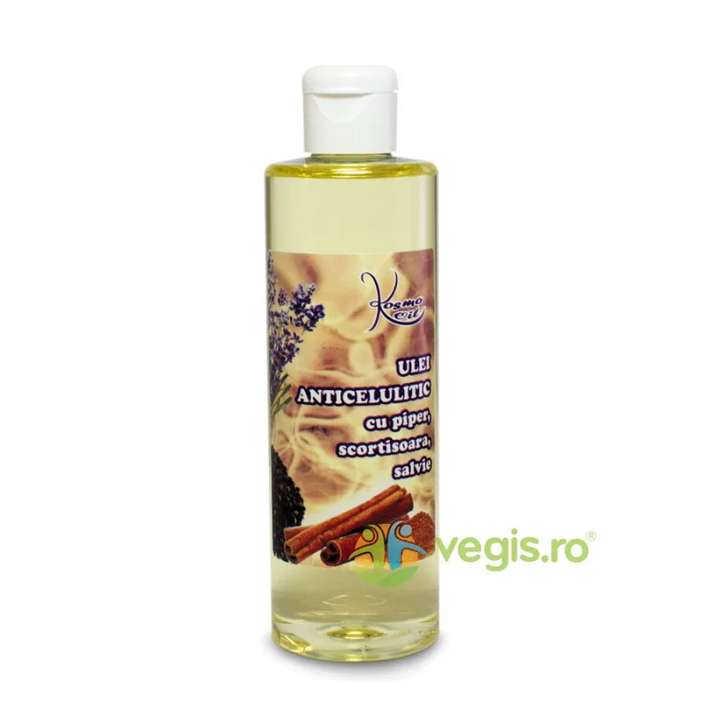 Ulei Anticelulitic cu Piper, Scortisoara si Salvie 250ml KOSMO LINE — preț și oferte