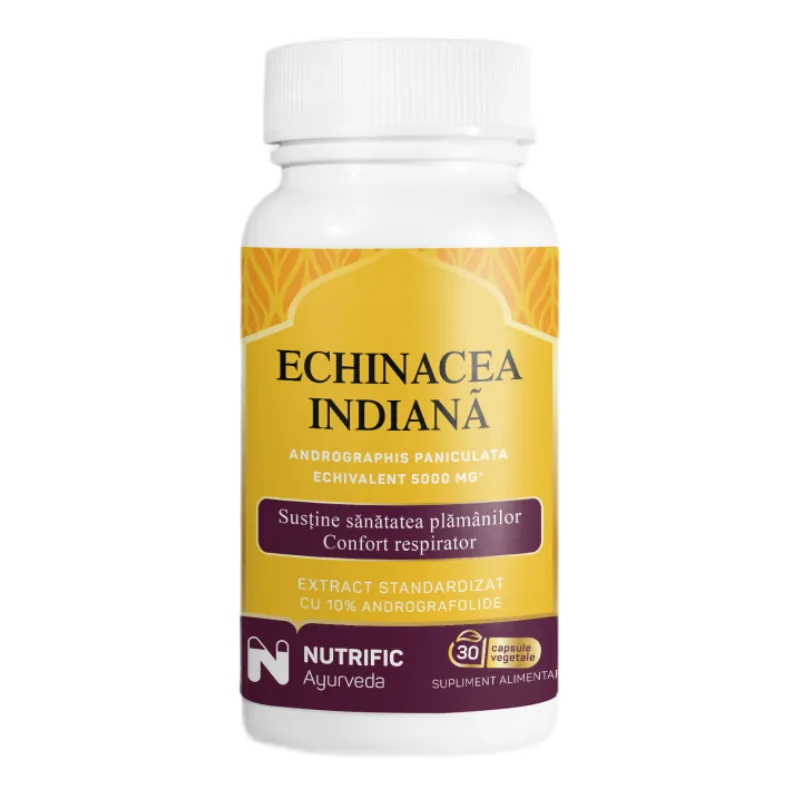 Echinacea indiana, 30 capsule vegetale, Nutrific — preț și oferte