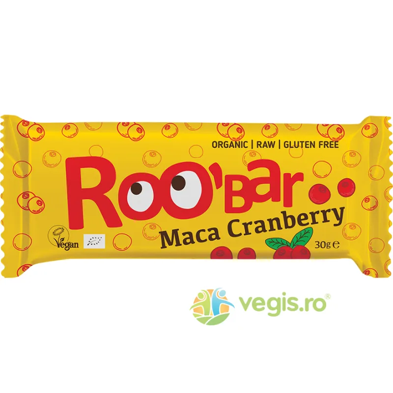 Baton Roobar Cu Maca Si Merisor Raw Eco/Bio 30gr — preț și oferte