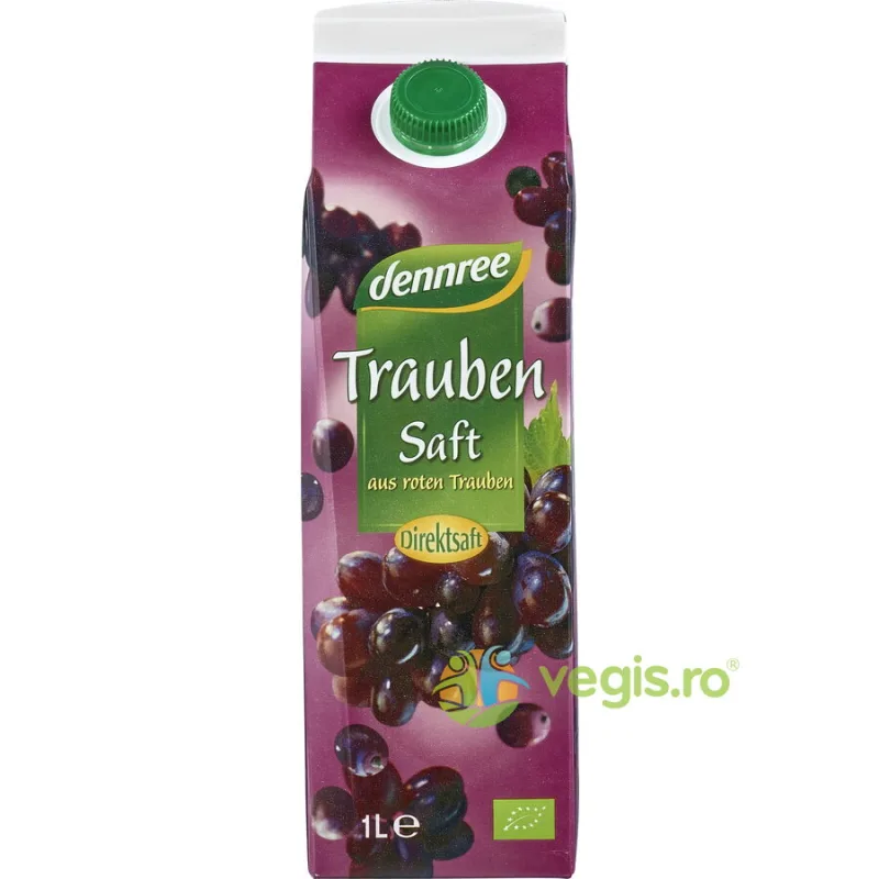 Suc de Struguri Rosii Ecologic/Bio 1L Dennree — preț și oferte