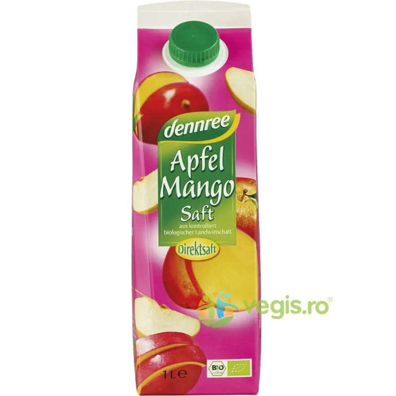 Suc de Mere cu Mango Ecologic/Bio 1L Dennree — preț și oferte