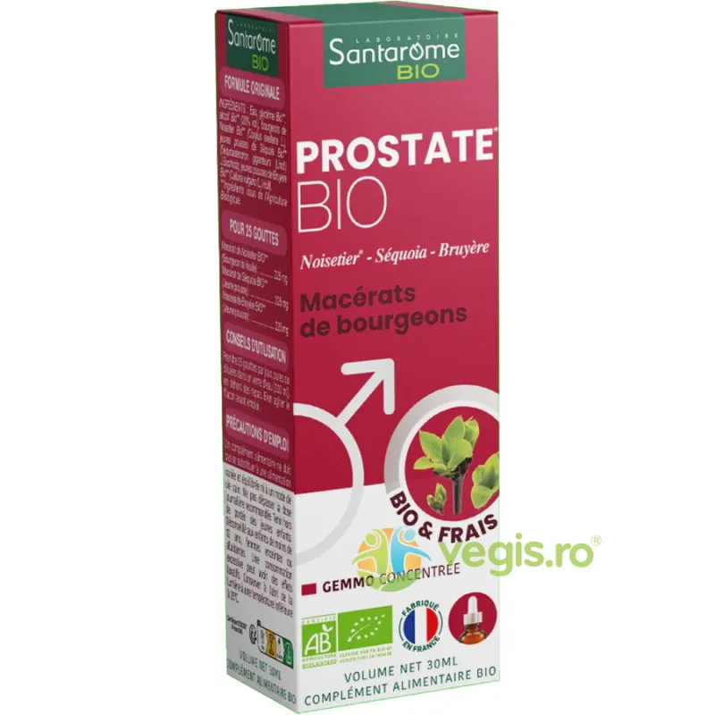 Complex 3 Muguri Gemoterapici pentru Prostata Ecologic/Bio 30ml SANTAROME — preț și oferte