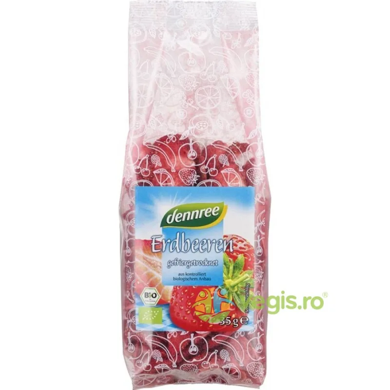 Capsuni Liofilizate Felii Ecologice/Bio 35g Dennree — preț și oferte