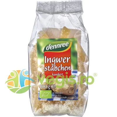 Ghimbir Confiat Ecologic/Bio 100g Dennree — preț și oferte