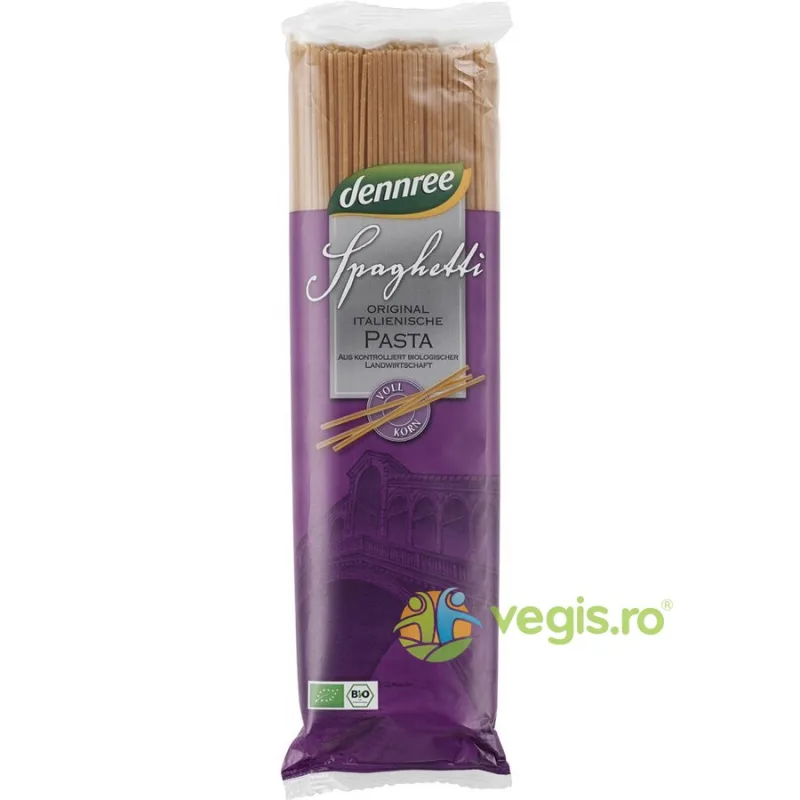 Spaghetti din Grau Dur Integral Ecologice/Bio 500g Dennree — preț și oferte
