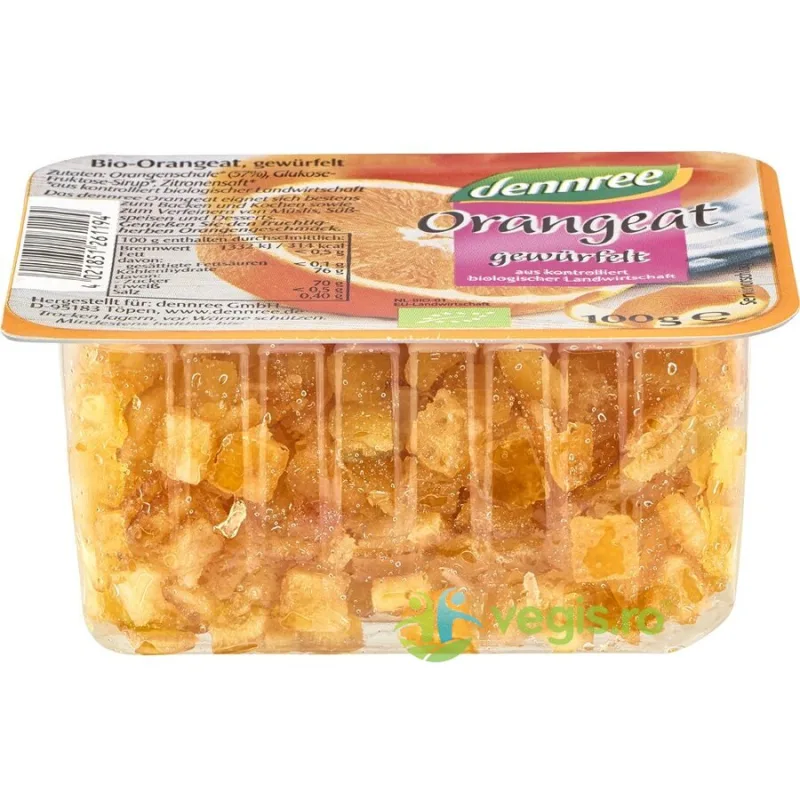 Coaja de Portocala Confiata Ecologica/Bio 100g Dennree — preț și oferte