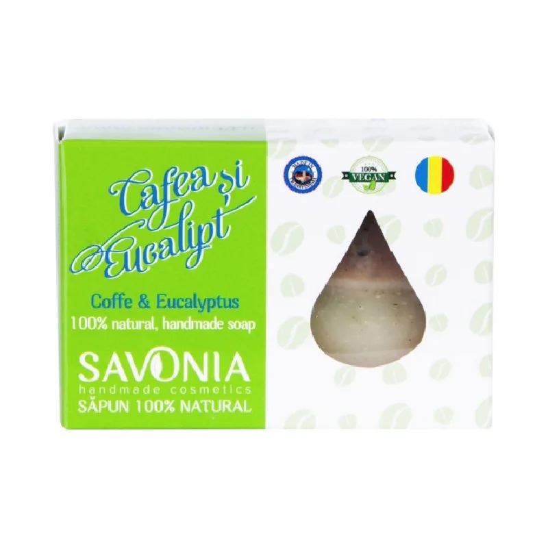 Sapun Natural Cafea si Eucalipt, 90g, Savonia — preț și oferte