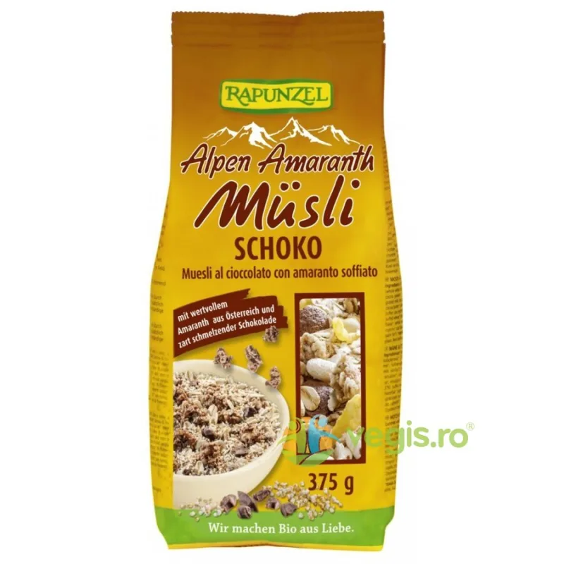 Musli cu Amarant si Ciocolata Ecologic/Bio 375g Rapunzel — preț și oferte